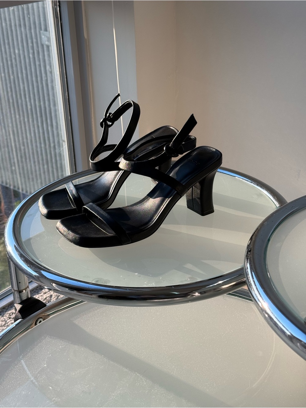 Vince Classic Black Strappy Block Heel Sandals - Women